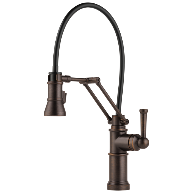 BRIZO Artesso Single Handle Articulating Kitchen Faucet — Venetian Bronze