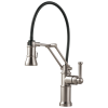 BRIZO Artesso Single Handle Articulating Kitchen Faucet — Stainless