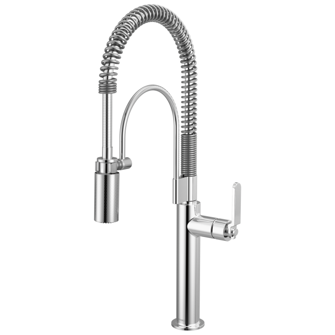 BRIZO Litze Semi-Professional Kitchen Faucet - Industrial Handle — Chrome
