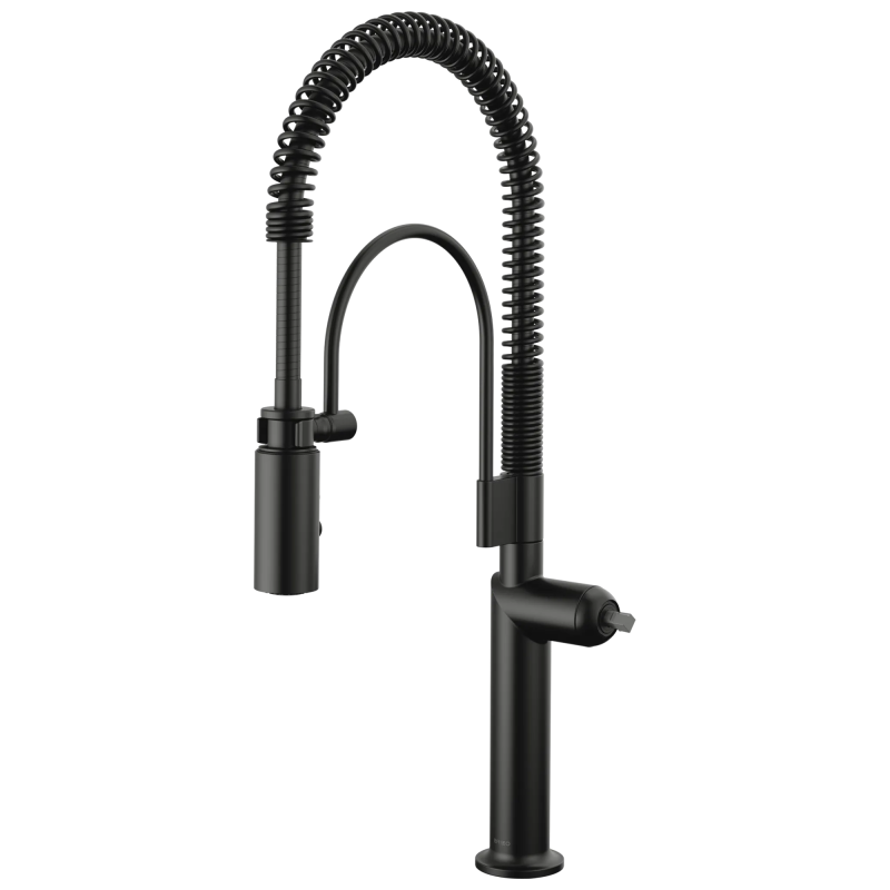 BRIZO Odin Semi-Professional Kitchen Faucet - Less Handle — Matte Black
