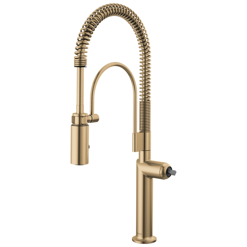 BRIZO Odin Semi-Professional Kitchen Faucet - Less Handle — Luxe Gold