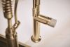 BRIZO Odin Kitchen Faucet Concrete Knob Handle Kit — Luxe Gold / Concrete