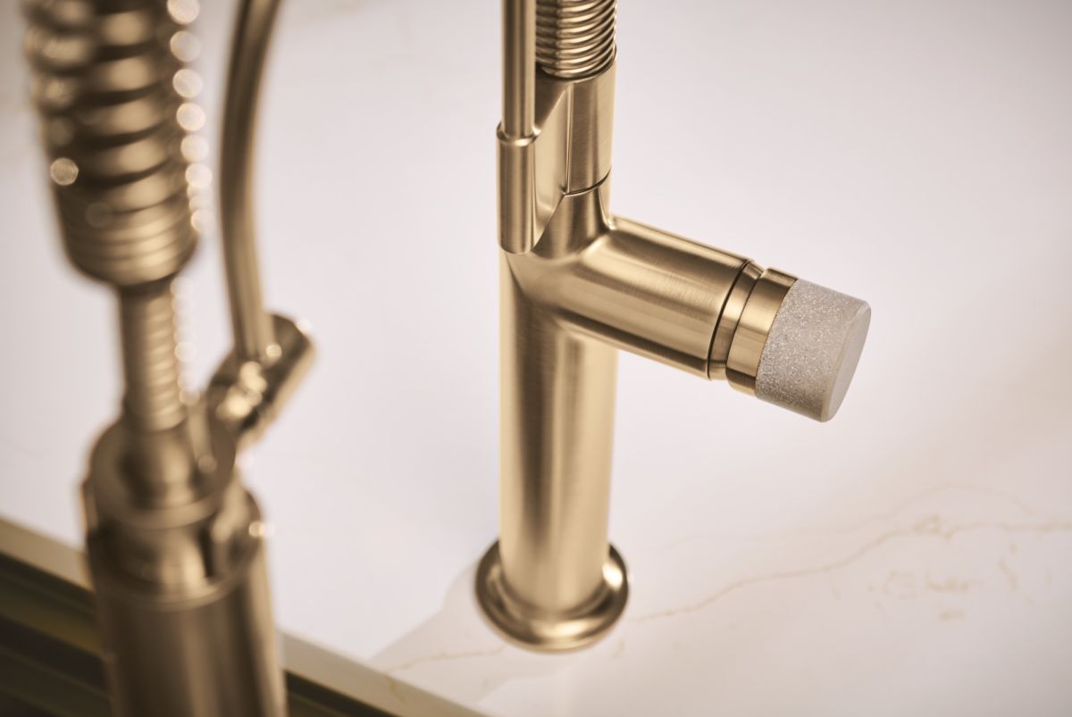 BRIZO Odin Semi-Professional Kitchen Faucet - Less Handle — Luxe Gold
