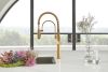 BRIZO Odin Semi-Professional Kitchen Faucet - Less Handle — Polished Gold