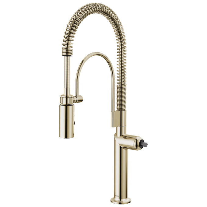 BRIZO Odin Semi-Professional Kitchen Faucet - Less Handle — Polished Nickel