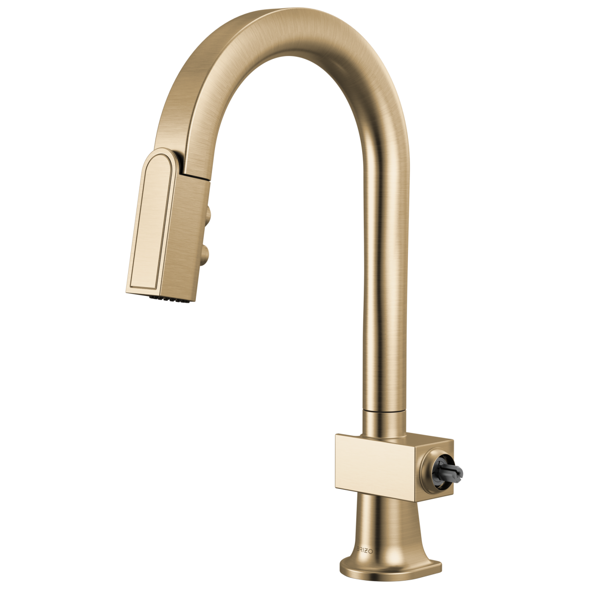 BRIZO Frank Lloyd Wright Pull-Down Prep Faucet with Arc Spout - Less Handle — Luxe Gold