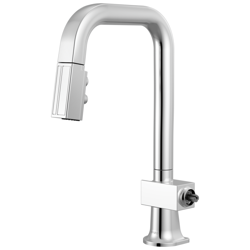 BRIZO Frank Lloyd Wright Pull-Down Prep Faucet with Square Spout - Less Handle — Chrome