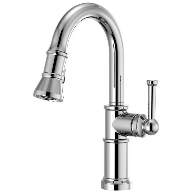 BRIZO Artesso Pull-Down Prep Faucet — Chrome