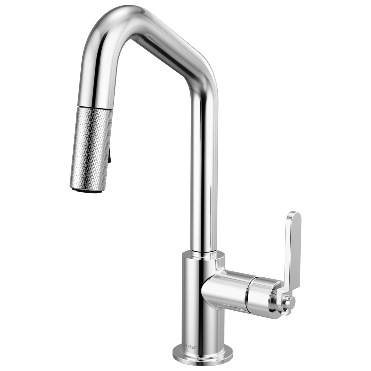 BRIZO Litze Pull-Down Prep Faucet with Angle Spout - Industrial Handle — Chrome