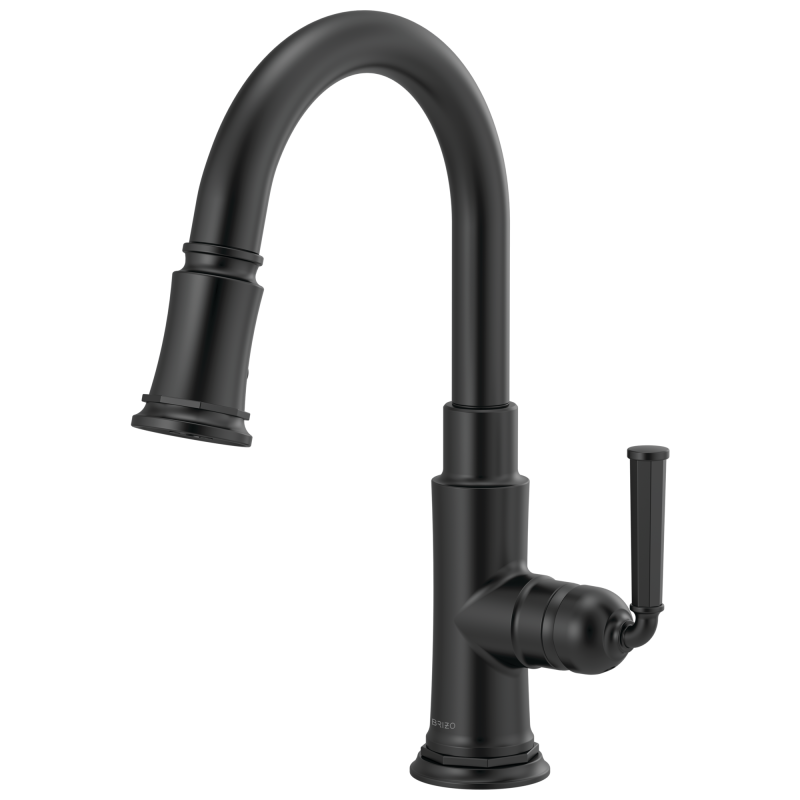 BRIZO Rook Pull-Down Prep Faucet — Matte Black