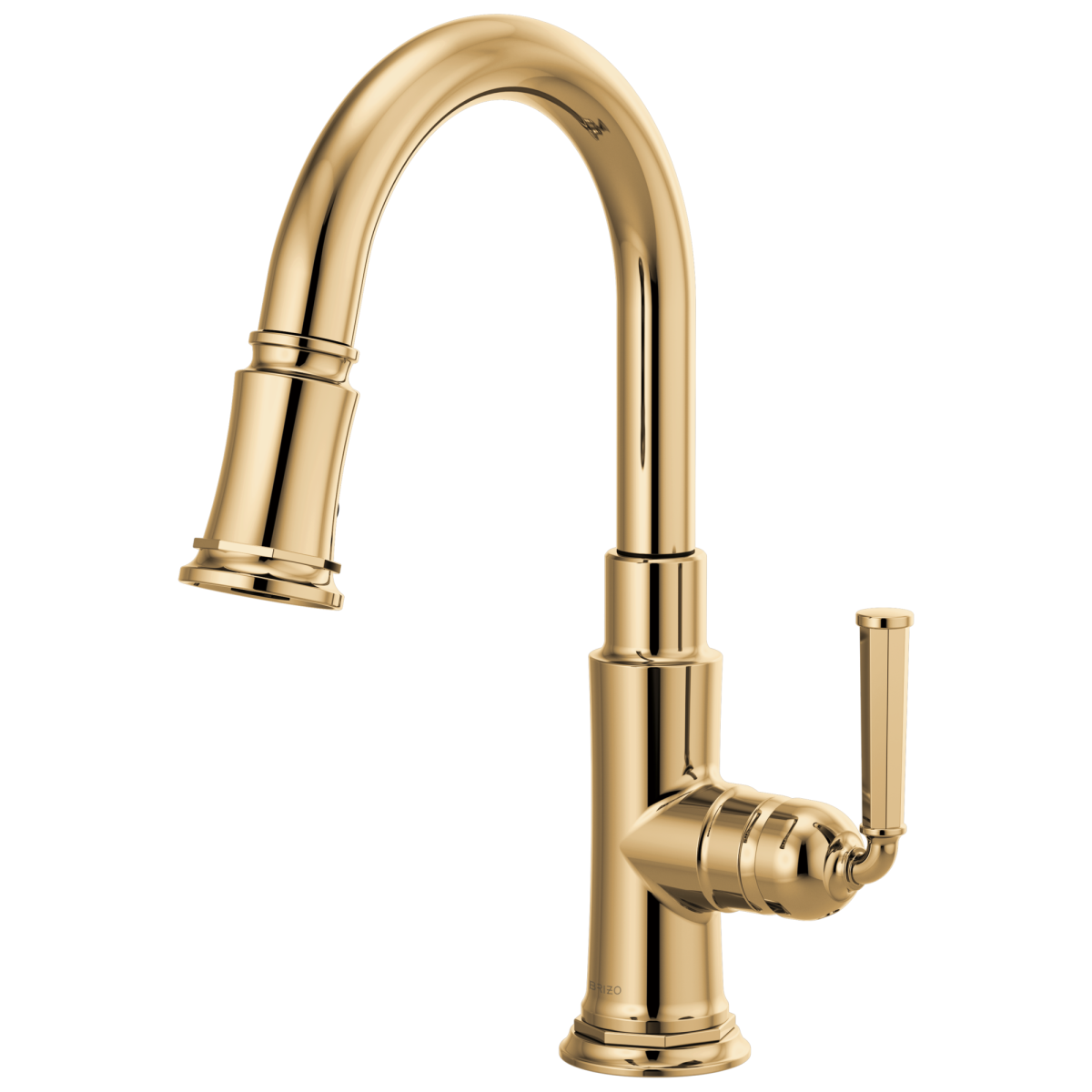 BRIZO Rook Pull-Down Prep Faucet — Polished Gold