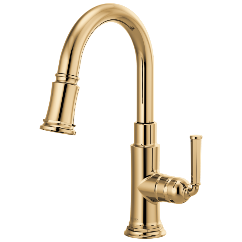 BRIZO Rook Pull-Down Prep Faucet — Polished Gold