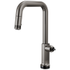 BRIZO Kintsu SmartTouch Pull-Down Faucet with Square Spout - Less Handle — Lumicoat® Black Onyx