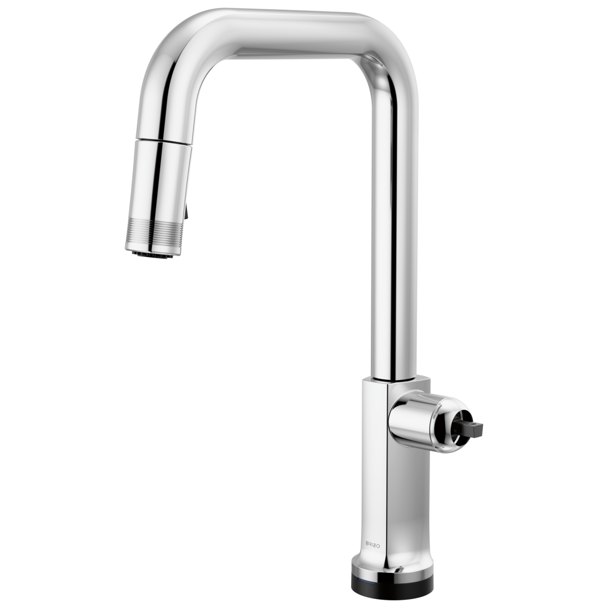 BRIZO Kintsu SmartTouch Pull-Down Faucet with Square Spout - Less Handle — Lumicoat® Chrome