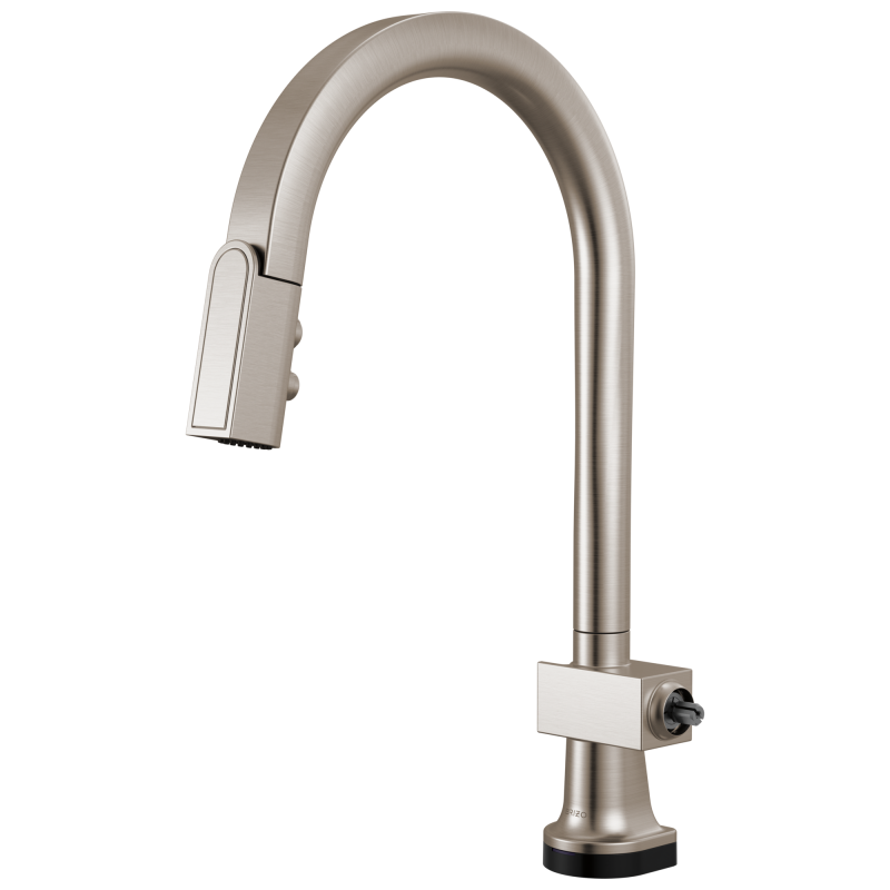 BRIZO Frank Lloyd Wright SmartTouch Pull-Down Kitchen Faucet with Arc Spout - Less Handle — Stainless