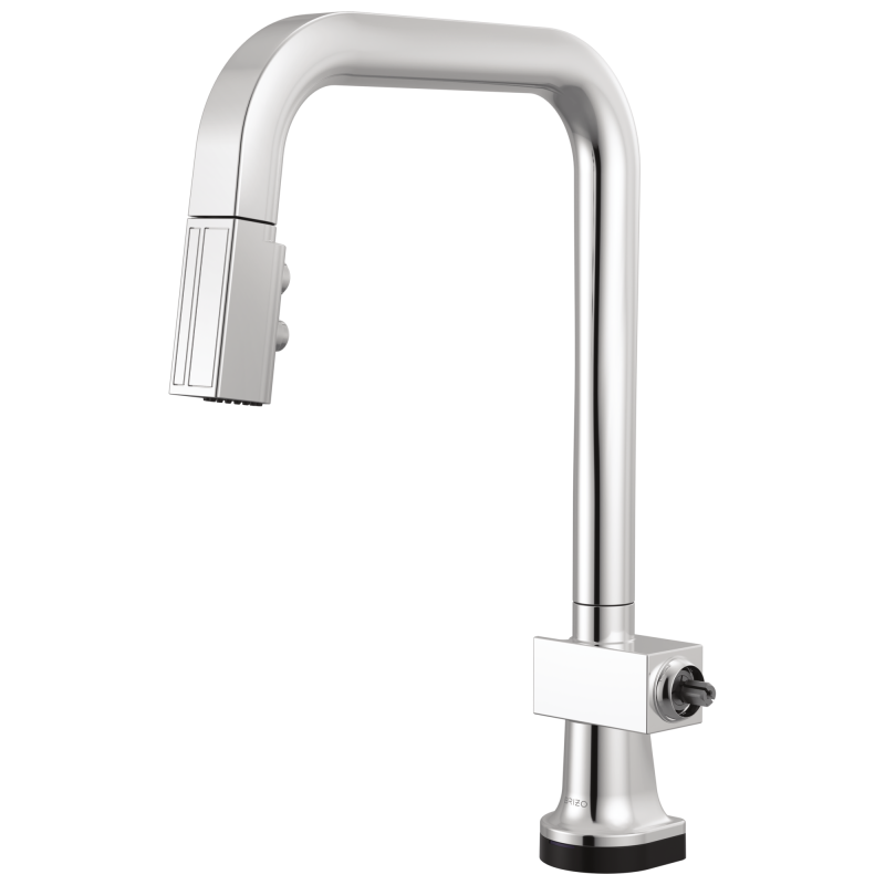 BRIZO Frank Lloyd Wright SmartTouch Pull-Down Kitchen Faucet with Square Spout - Less Handle — Chrome