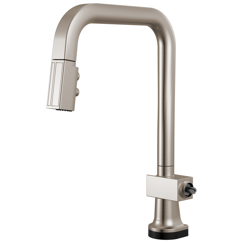 BRIZO Frank Lloyd Wright SmartTouch Pull-Down Kitchen Faucet with Square Spout - Less Handle — Stainless