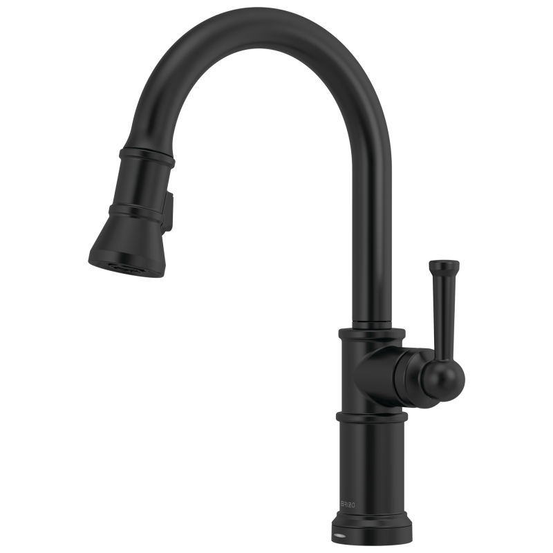 BRIZO Artesso Single Handle Pull-Down Kitchen Faucet with SmartTouch(R) Technology — Matte Black