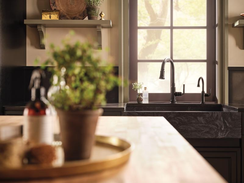 BRIZO Rook SmartTouch Pull-Down Faucet — Matte Black