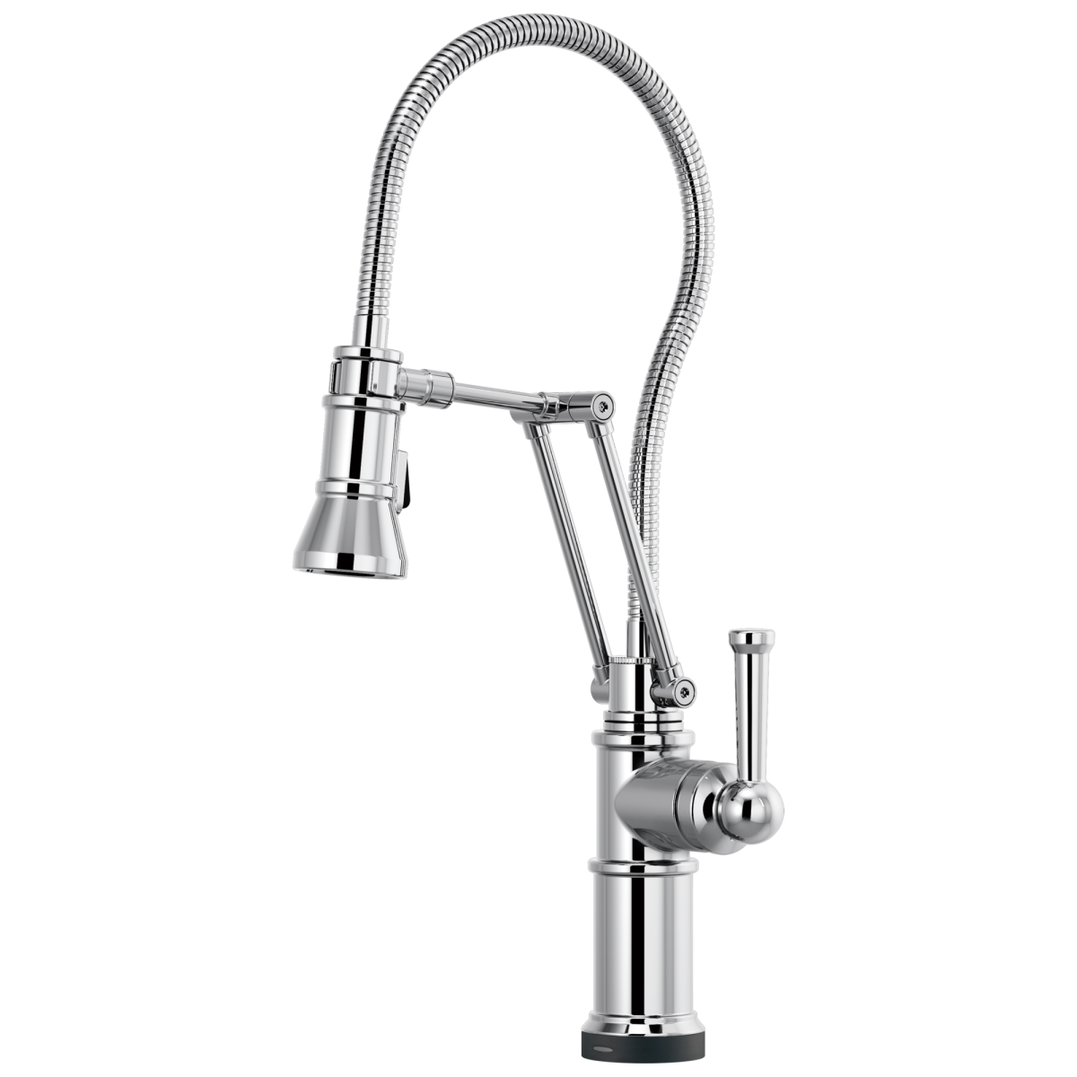 BRIZO Artesso SmartTouch Articulating Kitchen Faucet With Finished Hose — Chrome