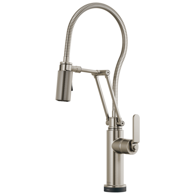 BRIZO Litze SmartTouch Articulating Kitchen Faucet With Finished Hose — Stainless