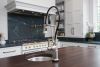 BRIZO Artesso Single Handle Articulating Kitchen Kitchen Faucet with SmartTouch Technology — Stainless