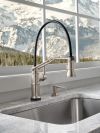 BRIZO Artesso Single Handle Articulating Kitchen Kitchen Faucet with SmartTouch Technology — Stainless