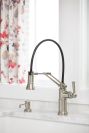 BRIZO Artesso Single Handle Articulating Kitchen Kitchen Faucet with SmartTouch Technology — Stainless