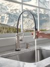 BRIZO Artesso Single Handle Articulating Kitchen Kitchen Faucet with SmartTouch Technology — Stainless