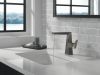 DELTA Trillian Single Handle Mid-Height Bathroom Faucet — Lumicoat® Black Stainless