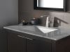 DELTA Trillian Single Handle Mid-Height Bathroom Faucet — Lumicoat® Stainless