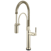 BRIZO Litze SmartTouch Semi-Professional Kitchen Faucet - Knurled Handle — Polished Nickel