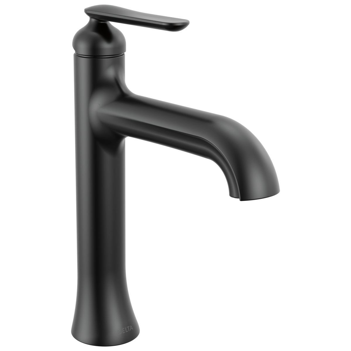 DELTA Bonacci Single Handle Mid-Height Bathroom Faucet — Matte Black