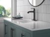 DELTA Bonacci Single Handle Mid-Height Bathroom Faucet — Matte Black