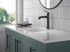 DELTA Bonacci Single Handle Mid-Height Bathroom Faucet — Matte Black