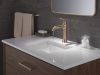 DELTA Bonacci Single Handle Mid-Height Bathroom Faucet — Lumicoat® Champagne Bronze