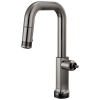 BRIZO Kintsu SmartTouch Pull-Down Prep Faucet with Square Spout - Less Handle — Lumicoat® Black Onyx