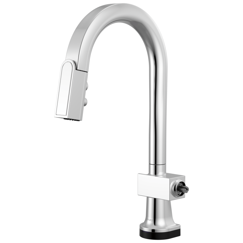 BRIZO Frank Lloyd Wright SmartTouch Pull-Down Prep Faucet with Arc Spout - Less Handle — Chrome
