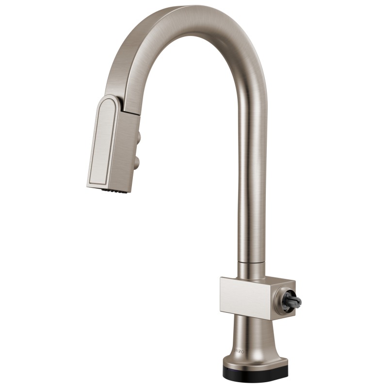 BRIZO Frank Lloyd Wright SmartTouch Pull-Down Prep Faucet with Arc Spout - Less Handle — Stainless