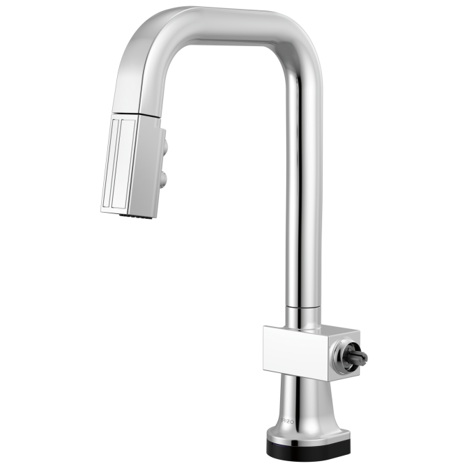 BRIZO Frank Lloyd Wright SmartTouch Pull-Down Prep Faucet with Square Spout - Less Handle — Chrome