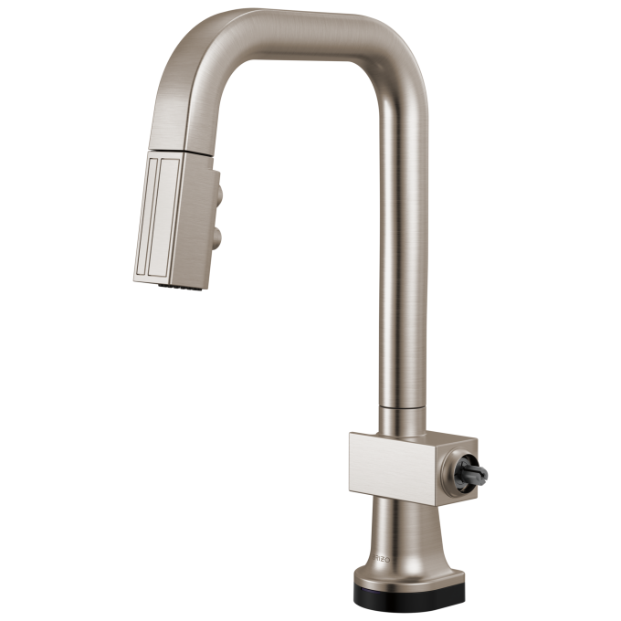 BRIZO Frank Lloyd Wright SmartTouch Pull-Down Prep Faucet with Square Spout - Less Handle — Stainless