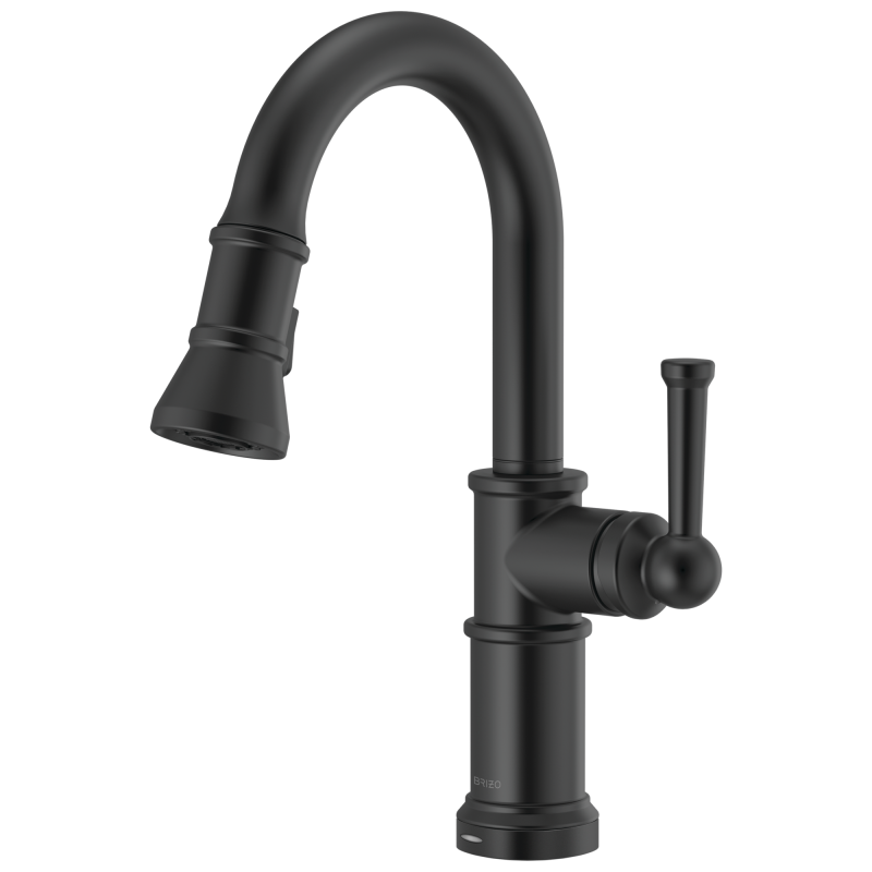 BRIZO Artesso SmartTouch Pull-Down Prep Faucet — Matte Black