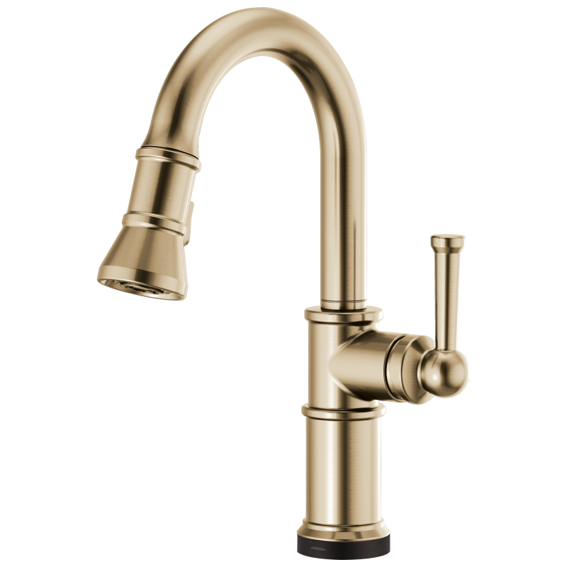 BRIZO Artesso SmartTouch Pull-Down Prep Kitchen Faucet — Luxe Gold