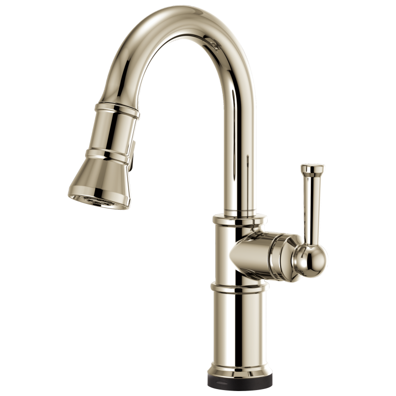 BRIZO Artesso SmartTouch Pull-Down Prep Kitchen Faucet — Polished Nickel