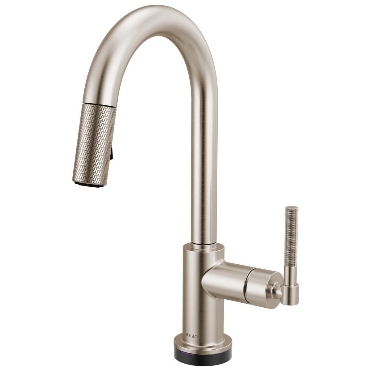BRIZO Litze Smarttouch Pull-Down Prep Faucet with Arc Spout - Knurled Handle — Stainless
