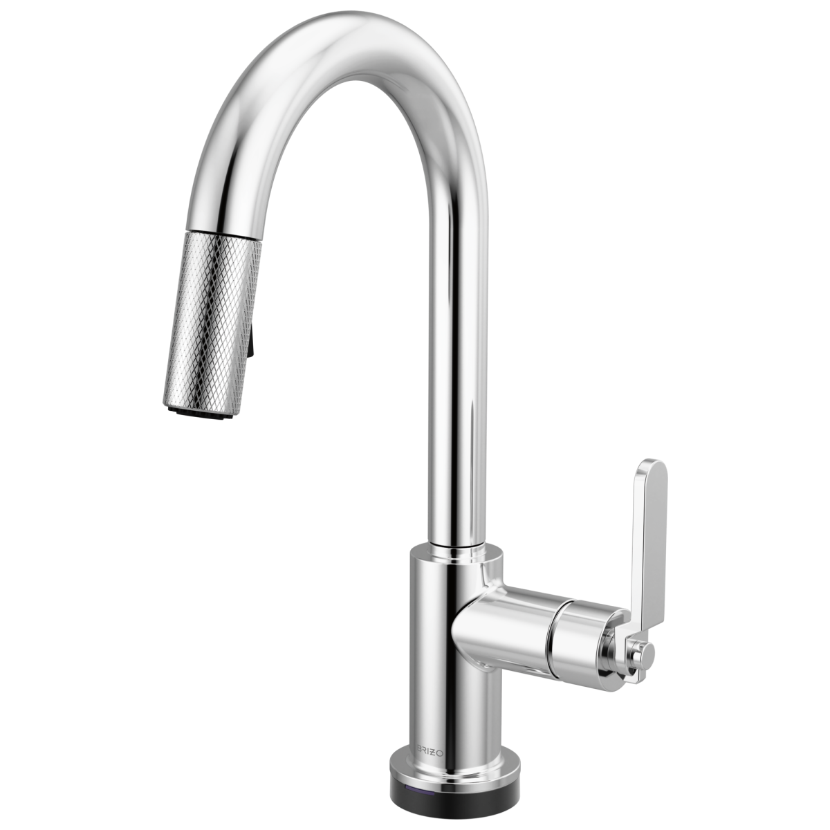 BRIZO Litze Smarttouch Pull-Down Prep Faucet with Arc Spout - Industrial Handle — Chrome