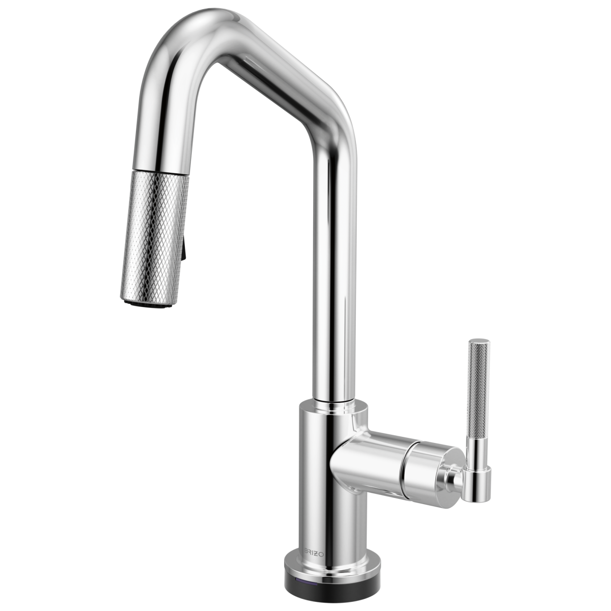 BRIZO Litze Smarttouch Pull-Down Prep Faucet with Angle Spout - Knurled Handle — Chrome