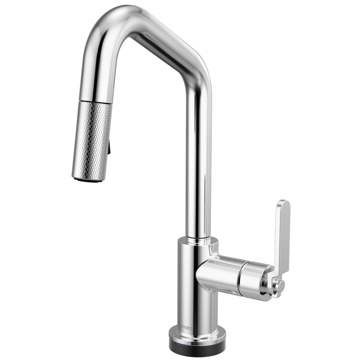 BRIZO Litze Smarttouch Pull-Down Prep Faucet with Angle Spout - Industrial Handle — Chrome