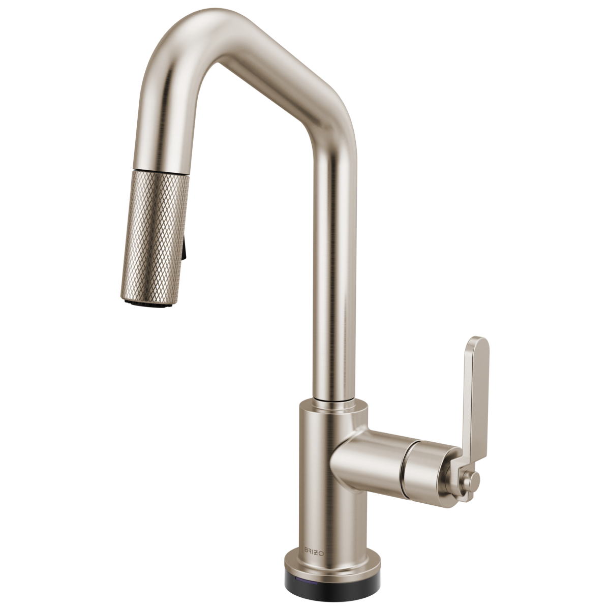 BRIZO Litze Smarttouch Pull-Down Prep Faucet with Angle Spout - Industrial Handle — Stainless