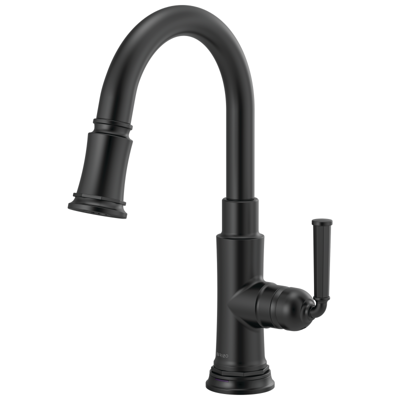BRIZO Rook SmartTouch  Pull-Down Prep Faucet — Matte Black